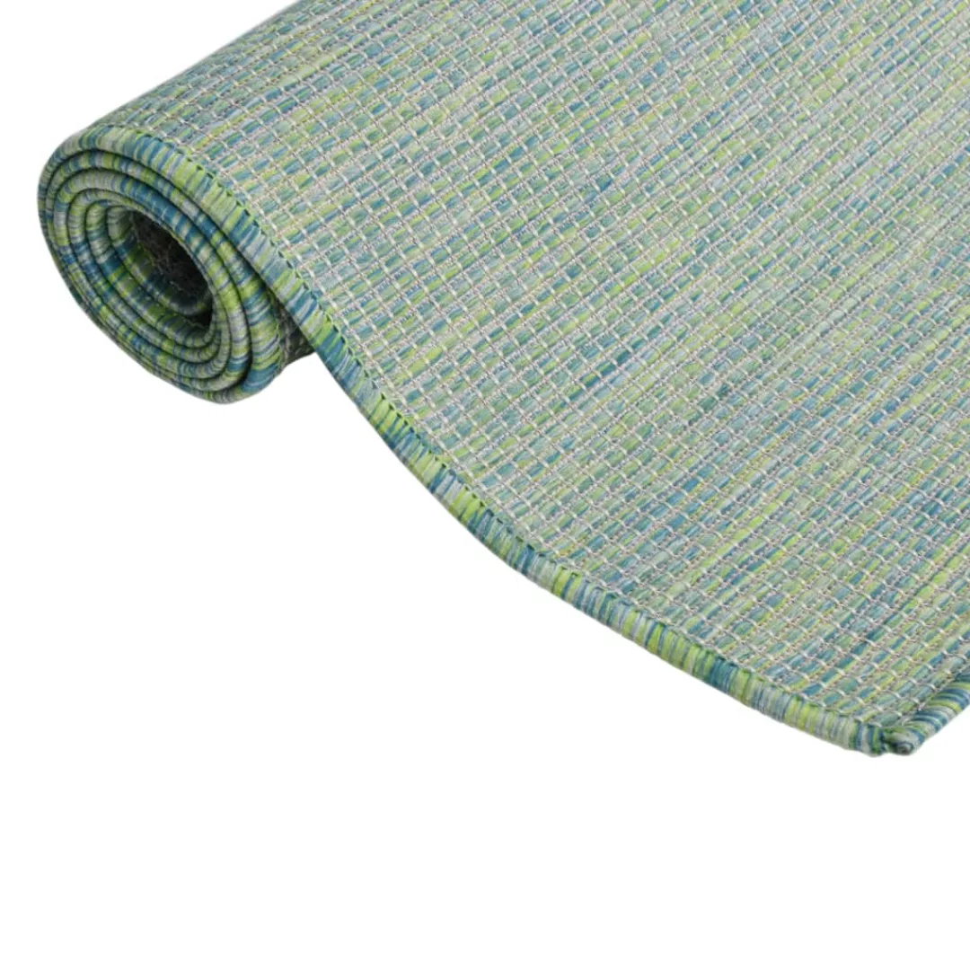 Vidaxl Outdoor-teppich Flachgewebe 120x170 Cm Türkis günstig online kaufen