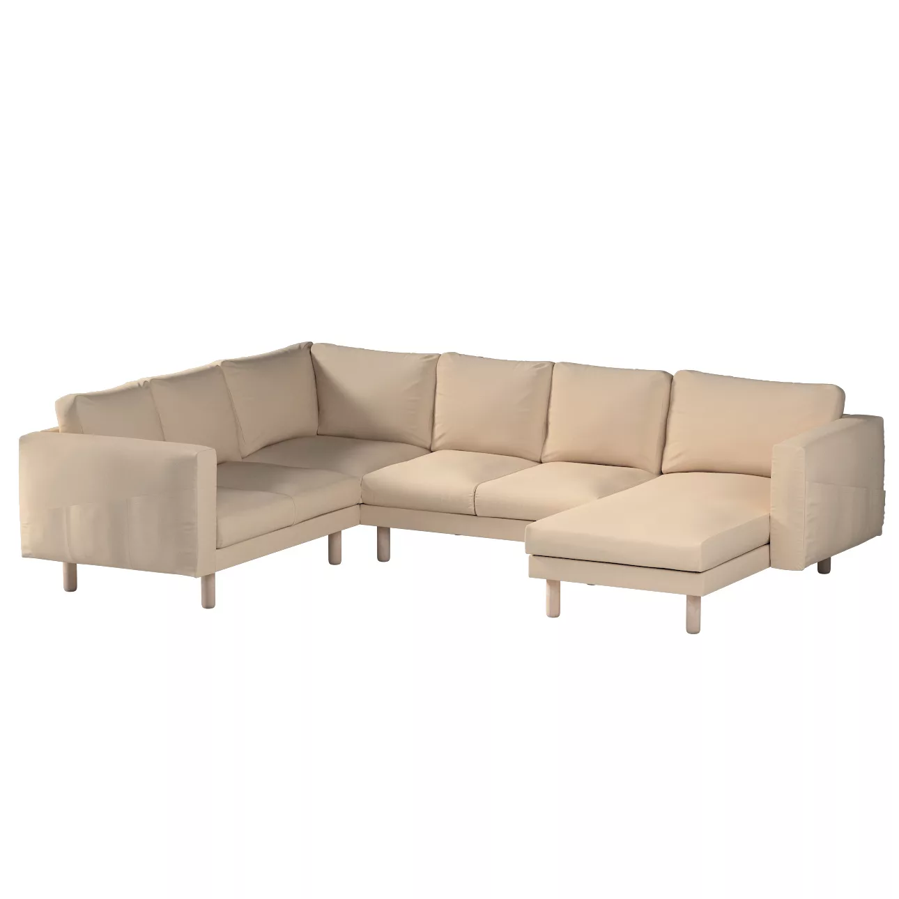 Bezug für Norsborg 5-Sitzer Ecksofa mit Recamiere, creme-beige, Norsborg Be günstig online kaufen