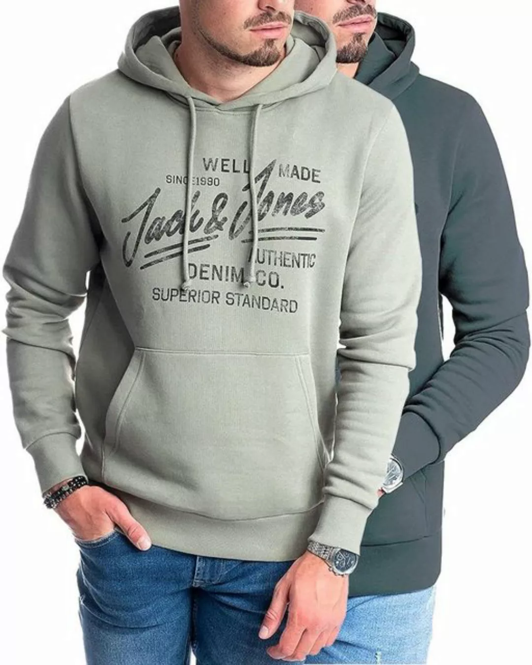 Jack & Jones Kapuzensweatshirt (Spar Set, 2er Pack) Doppelpack Hoodie mit P günstig online kaufen