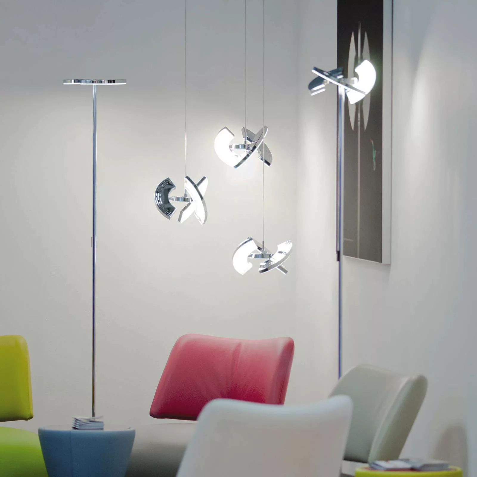 OLIGO Trinity LED-Stehlampe 3 bewegliche Segmente günstig online kaufen