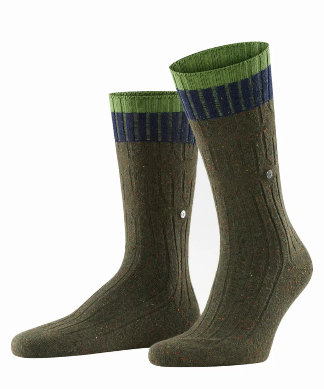 Burlington Crafted Boot Herren Socken, 40-46, Grün, Uni,Struktur, Wolle, 21 günstig online kaufen
