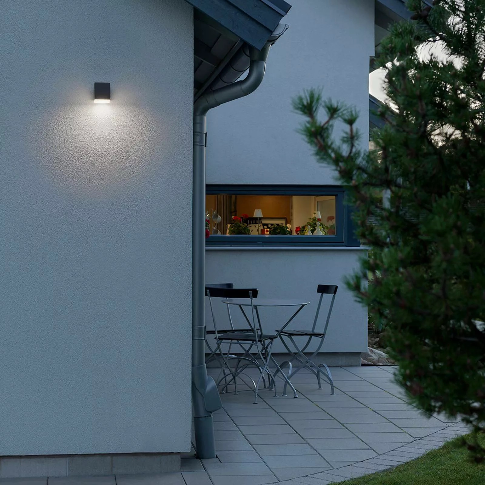 LED-Außenwandleuchte Monza quadratisch 1fl. günstig online kaufen