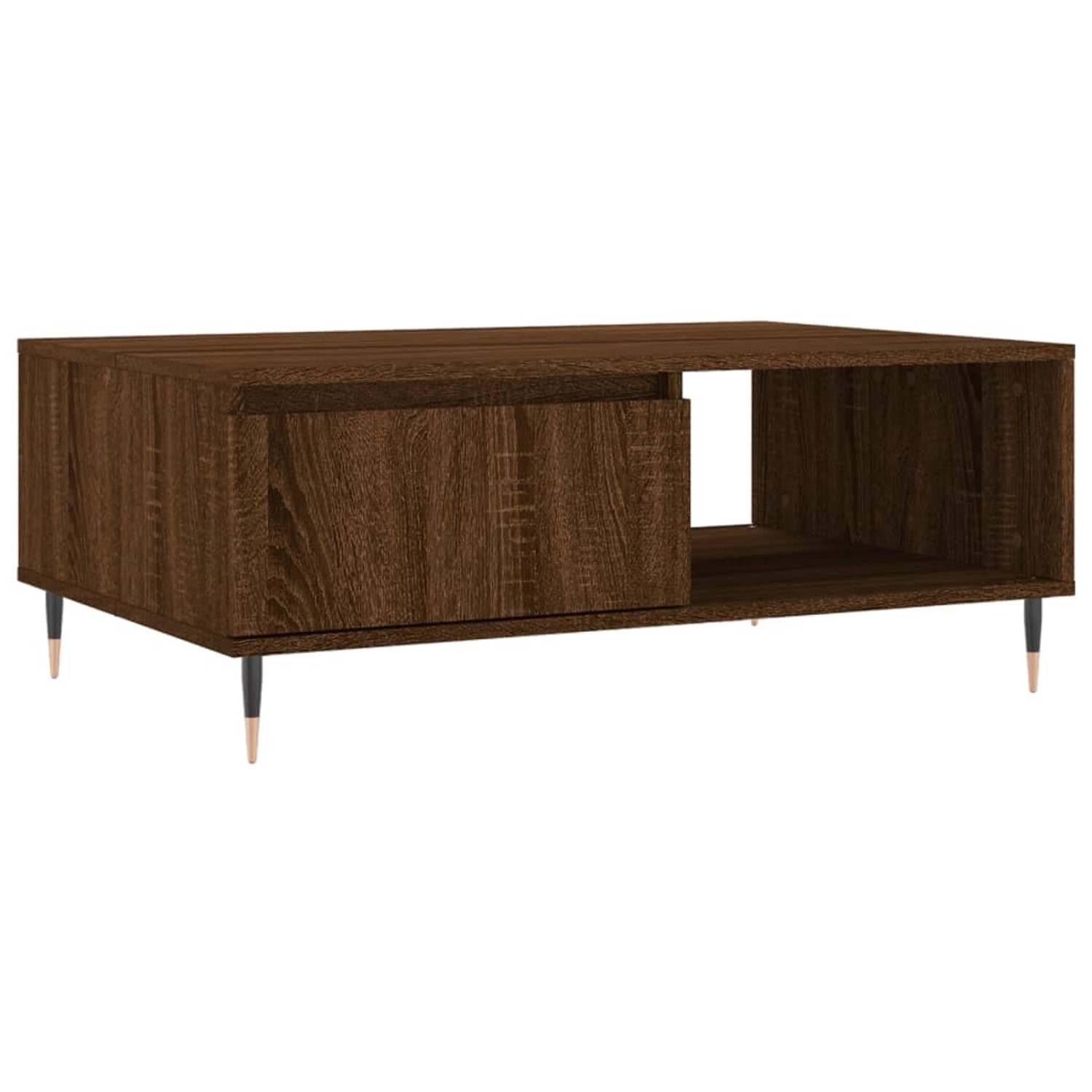 vidaXL Couchtisch Braun Eichen-Optik 90x60x35 cm Holzwerkstoff Modell 1 günstig online kaufen