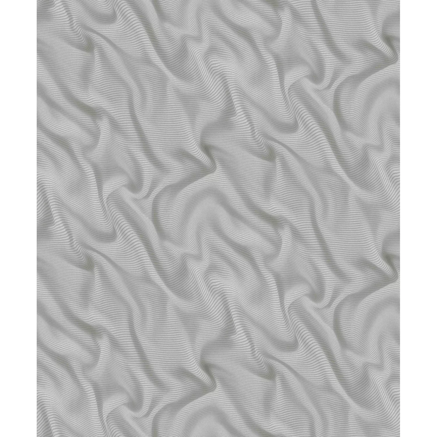 Bricoflor Falten Tapete in Silber Grau Metallic Vliestapete in 3D Optik Ide günstig online kaufen