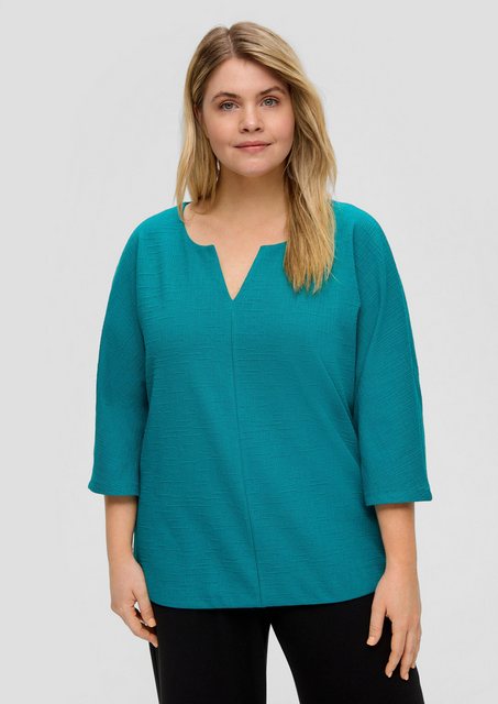 s.Oliver 3/4-Arm-Shirt O-Shape-Bluse mit bequemem Gummizug günstig online kaufen