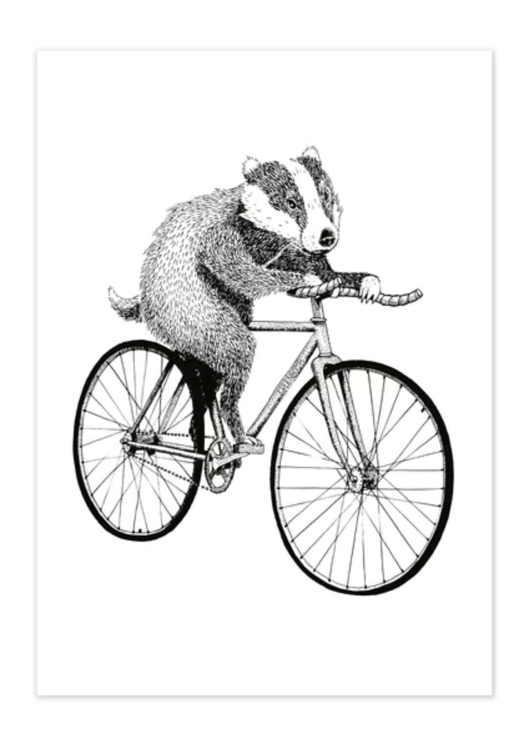 Poster Bike Badger Matt günstig online kaufen