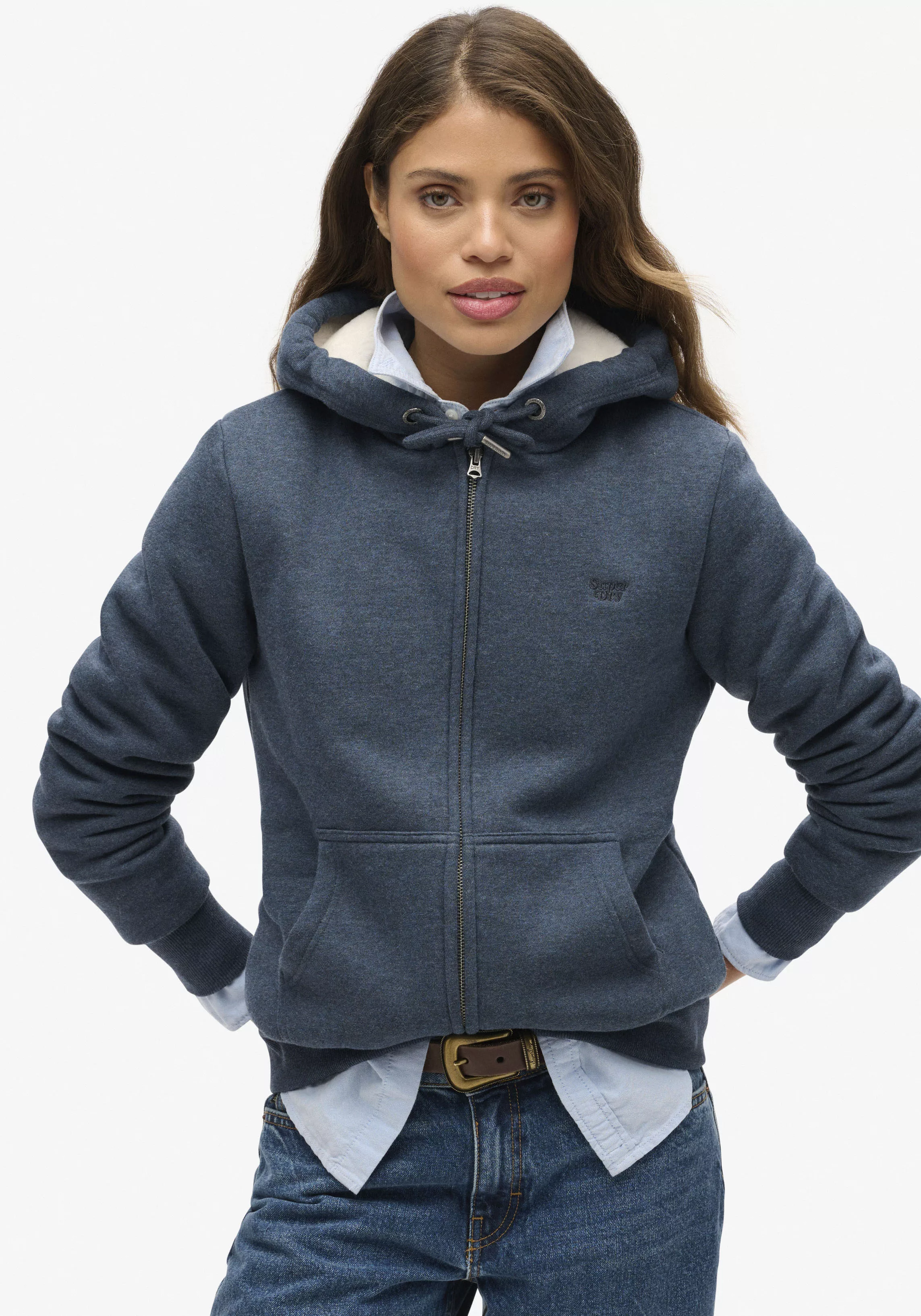 Superdry Kapuzensweatjacke "ESSENTIAL BORG LINED ZIP HOOD" günstig online kaufen