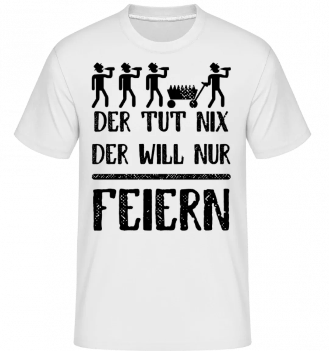 Der Tut Nix Nur Feiern · Shirtinator Männer T-Shirt günstig online kaufen