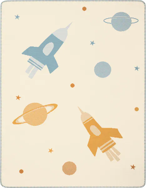 Biederlack Babydecke »Babydecke Orbit«, 75 x 100, mit Zierstich günstig online kaufen