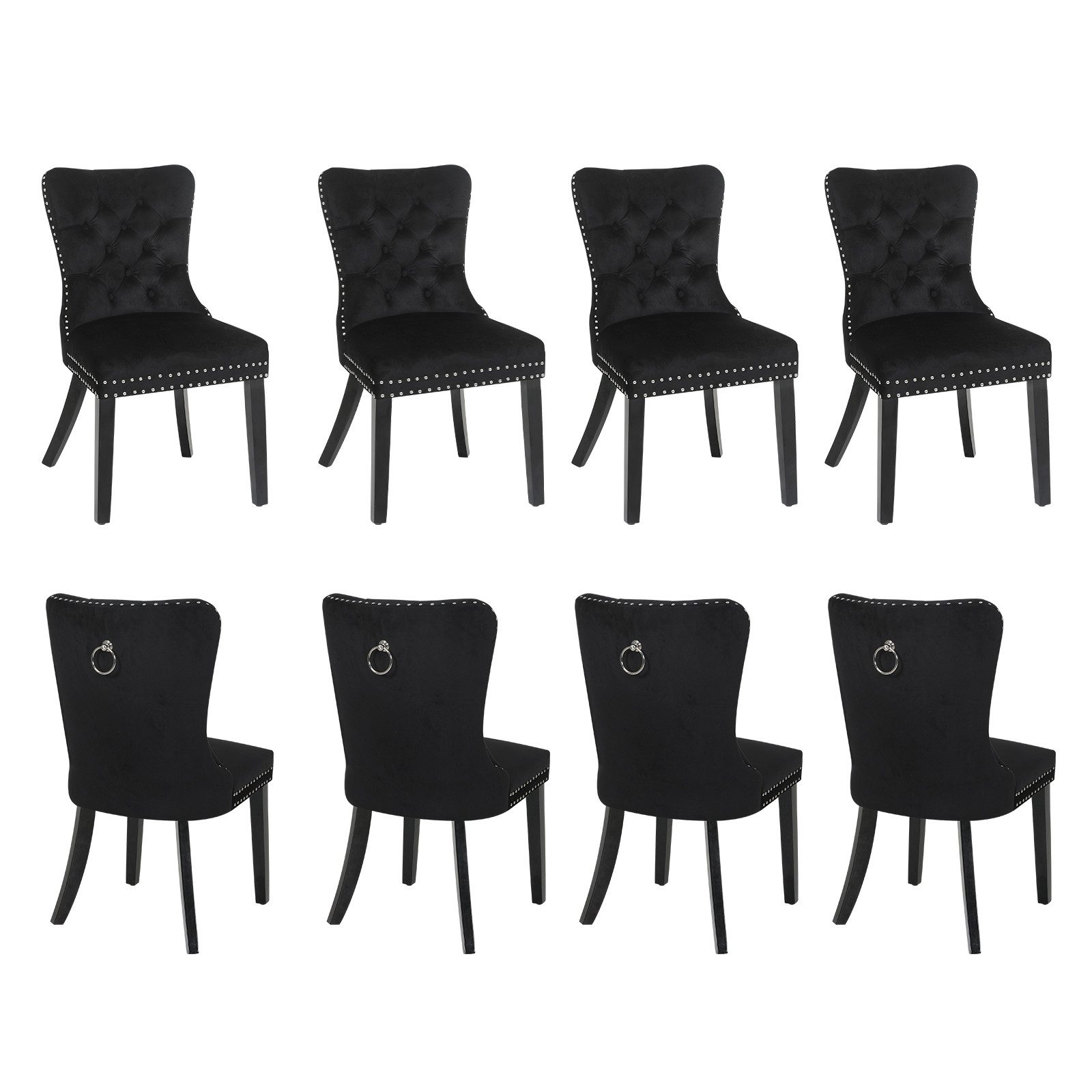 Puluomis Esszimmerstuhl (2/4/6/8 Set Grau/ Schwarz/Beige, günstig online kaufen