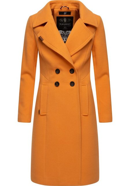 Navahoo Wintermantel Wooly edler Damen Trenchcoat in Wollmantel-Optik günstig online kaufen