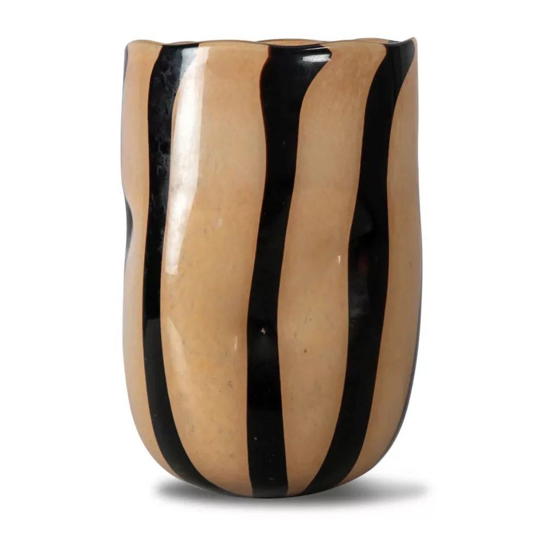 Curt Vase 30cm Schwarz-beige günstig online kaufen