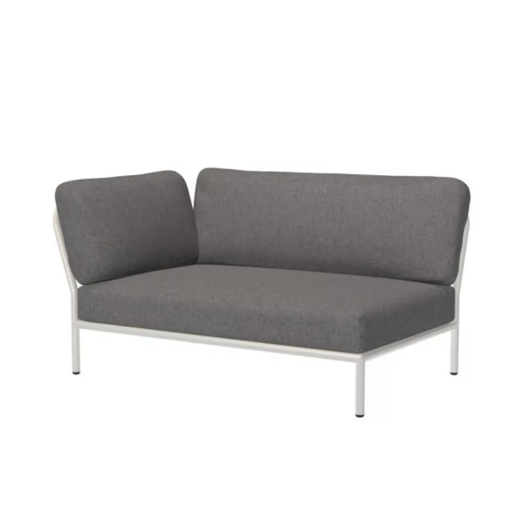 LEVEL Outdoor Sofa Lounge-Modul 2 Schiefer Weiß Links günstig online kaufen