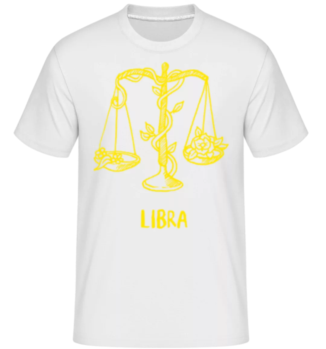 Scribble Style Zodiac Sign Libra · Shirtinator Männer T-Shirt günstig online kaufen