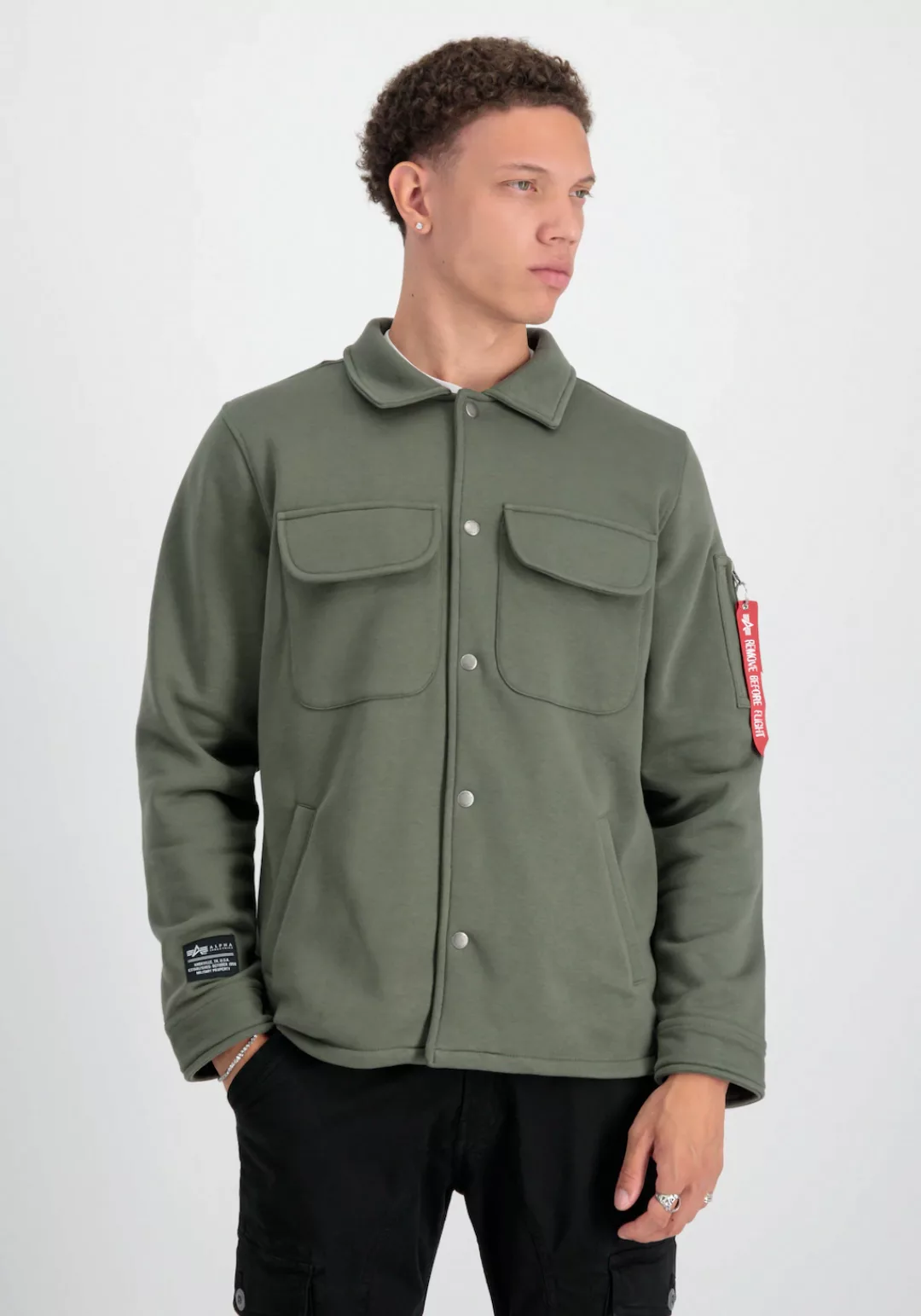 Alpha Industries Hemdjacke "Alpha Industries Men - Overshirts Sweat Overshi günstig online kaufen