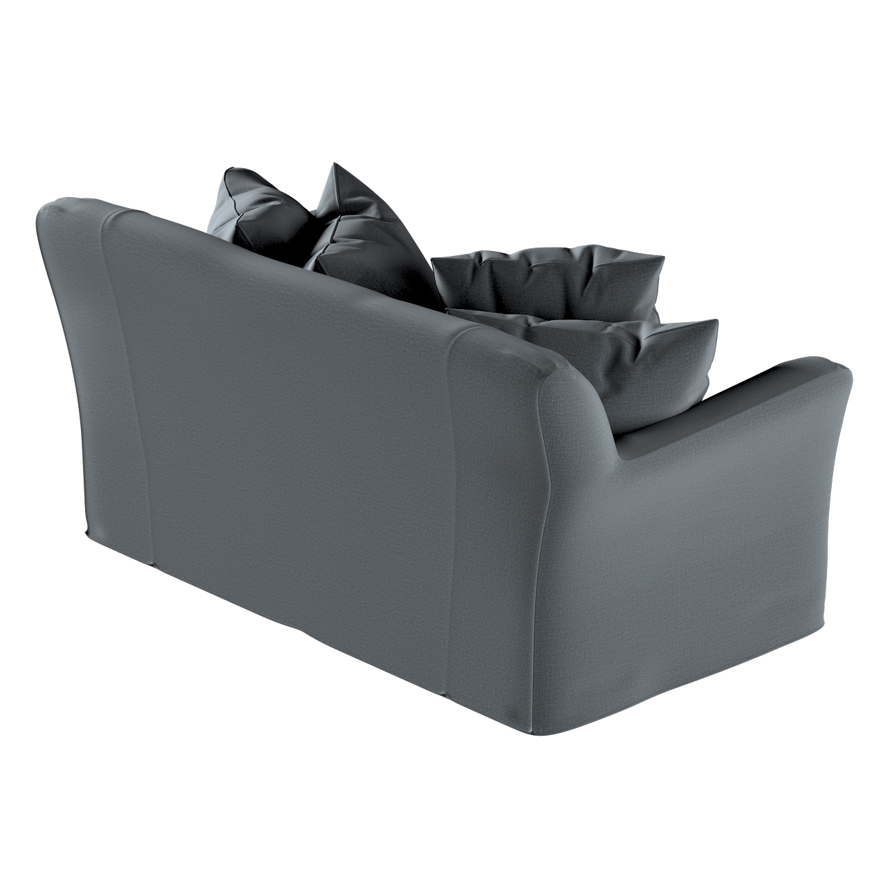 Bezug für Tomelilla 2-Sitzer Sofa nicht ausklappbar, graphite, Sofahusse, T günstig online kaufen