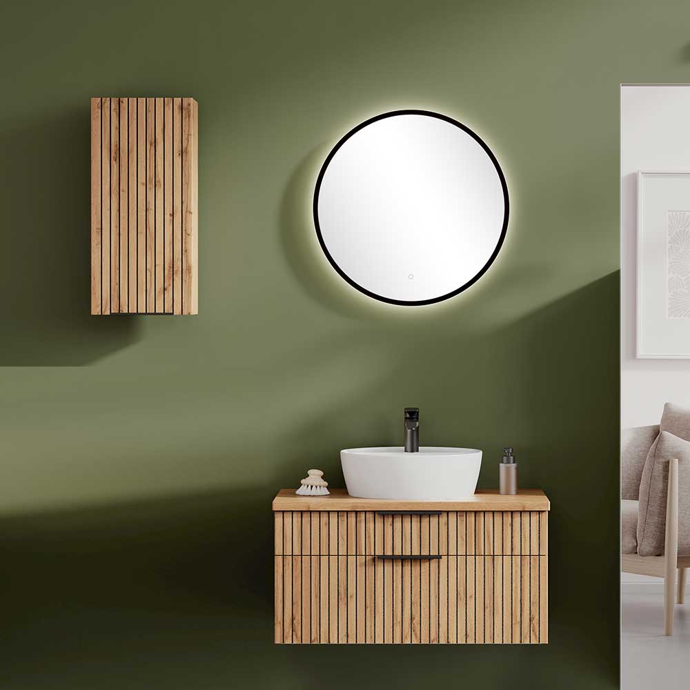 Gäste WC Möbel Set in modernem Design die Wandmontage (dreiteilig) günstig online kaufen