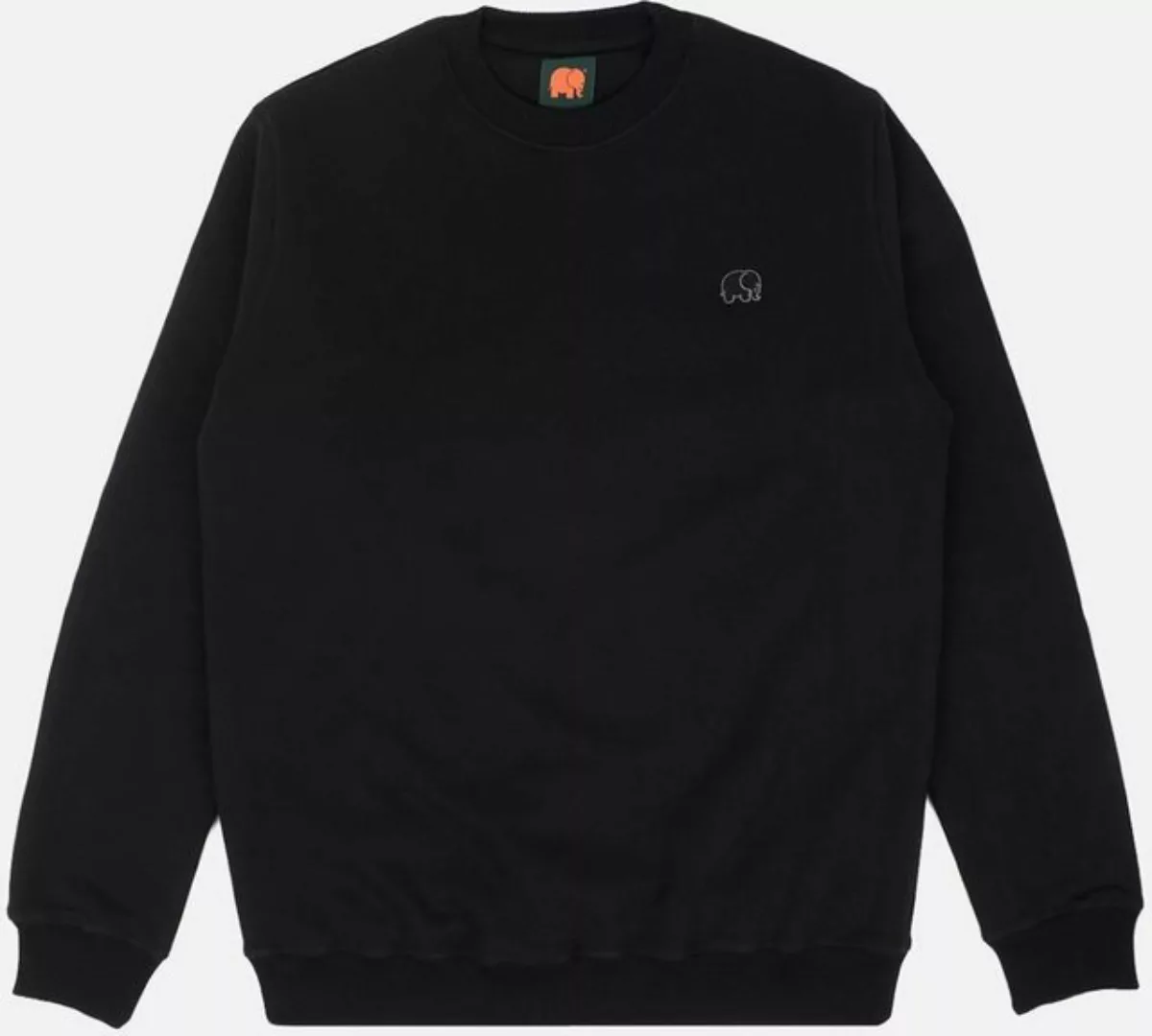 Trendsplant Rundhalspullover Organic Essential Sweater Black günstig online kaufen