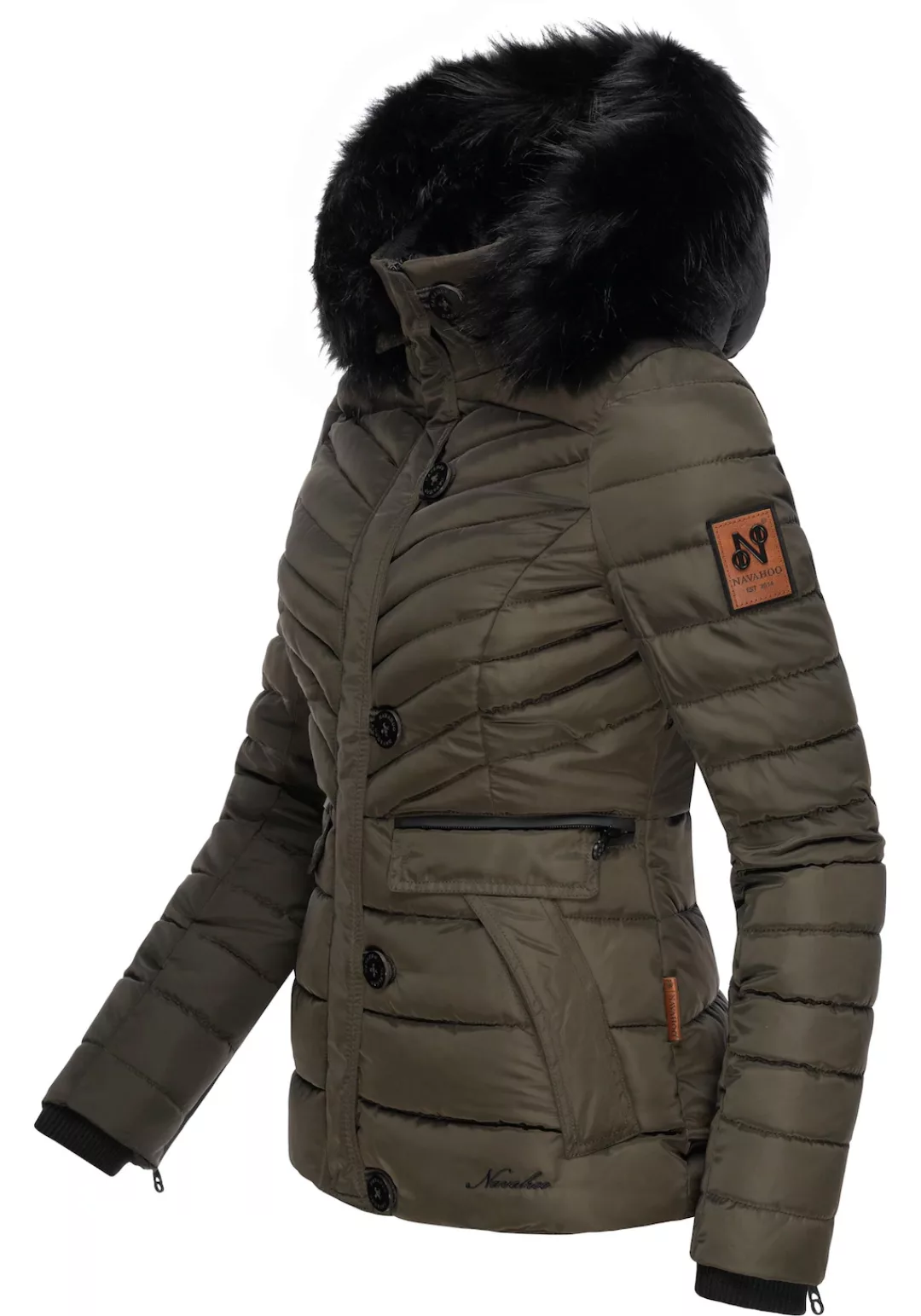 Navahoo Winterjacke "Wisteriaa", mit Kapuze, Warm gefütterte Steppjacke mit günstig online kaufen