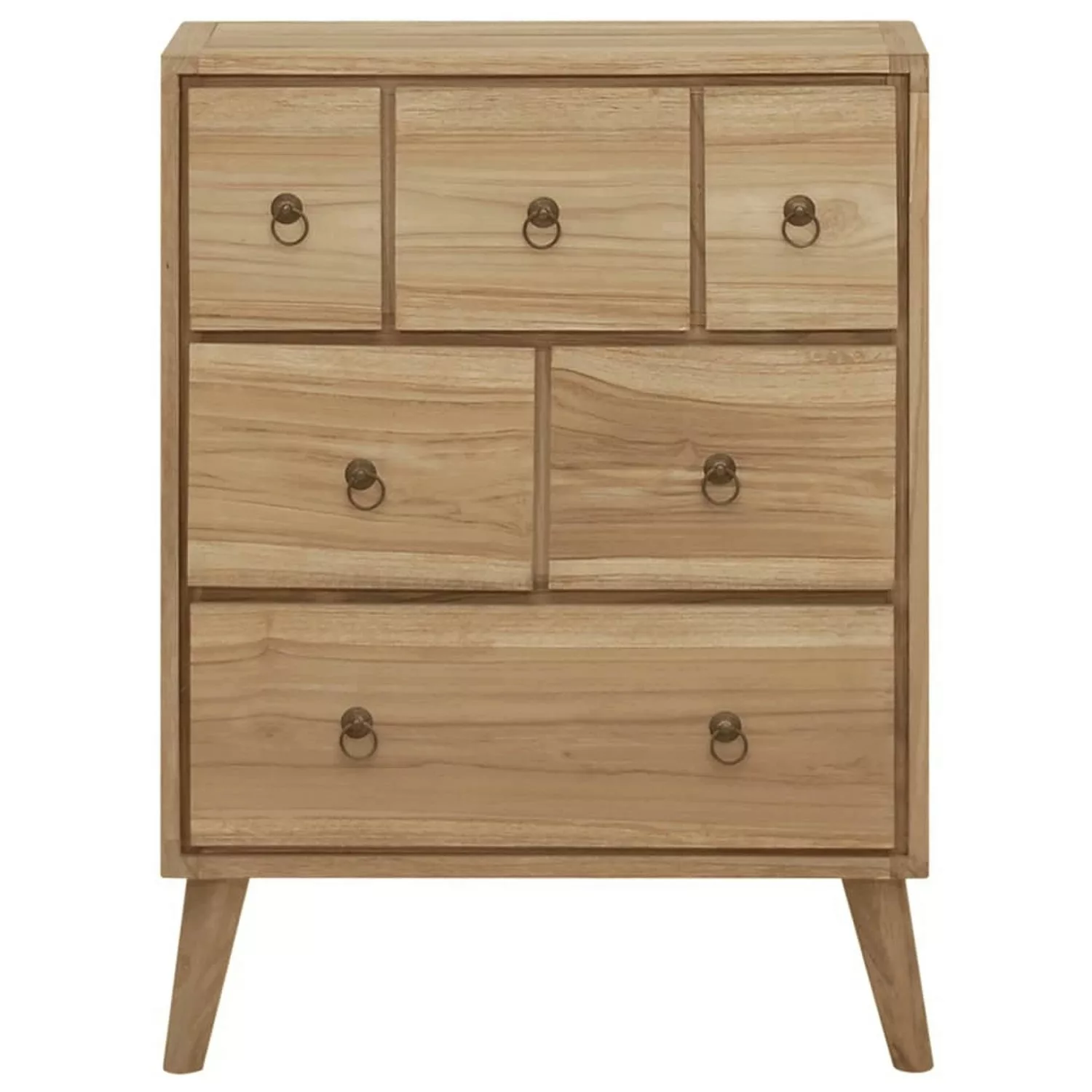 vidaXL Kommode 56x30x80 cm Massivholz Teak günstig online kaufen