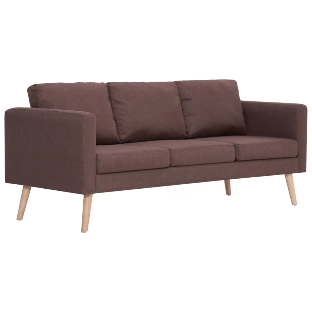 3-sitzer-sofa Stoff Braun günstig online kaufen