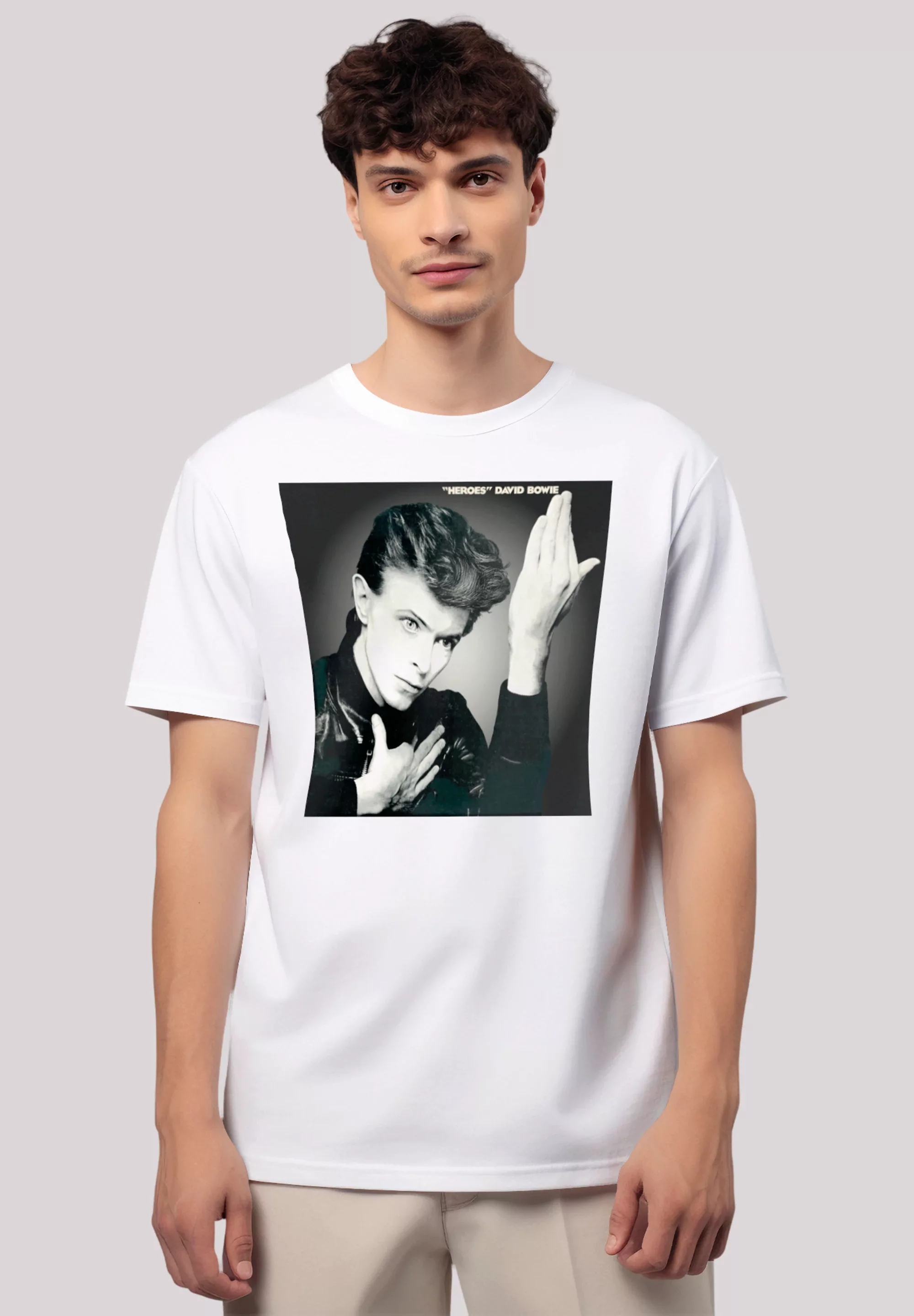 F4NT4STIC T-Shirt "David Bowie Heroes Album Cover", Premium Qualität günstig online kaufen