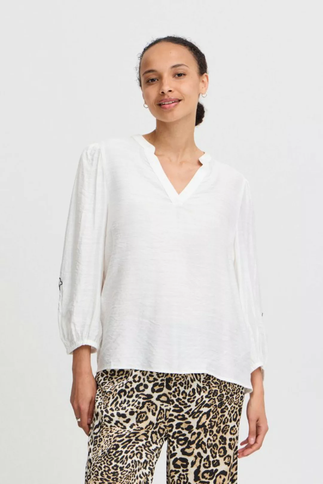 b.young Langarmbluse BYIDAMY EMB BLOUSE - lässige Bluse günstig online kaufen