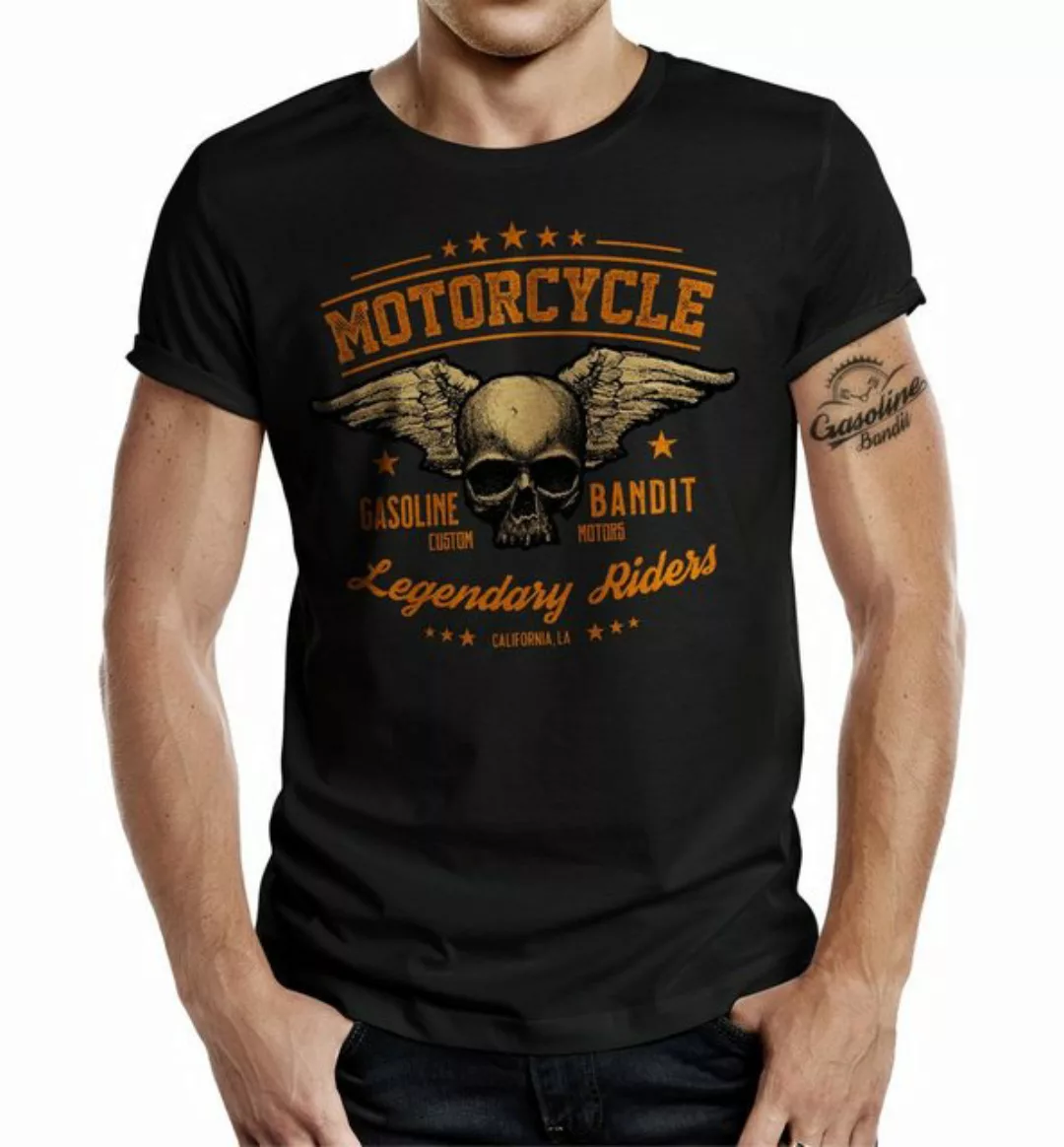 GASOLINE BANDIT® T-Shirt für Biker Racer Fans: Legendary Riders günstig online kaufen