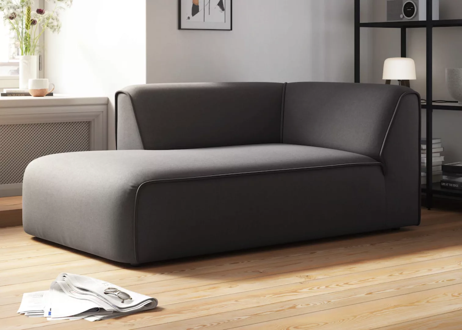 RAUM.ID Ottomane "Merid Chaiselongue, Maße B/T/H: 100/162/70 cm", als Modul günstig online kaufen