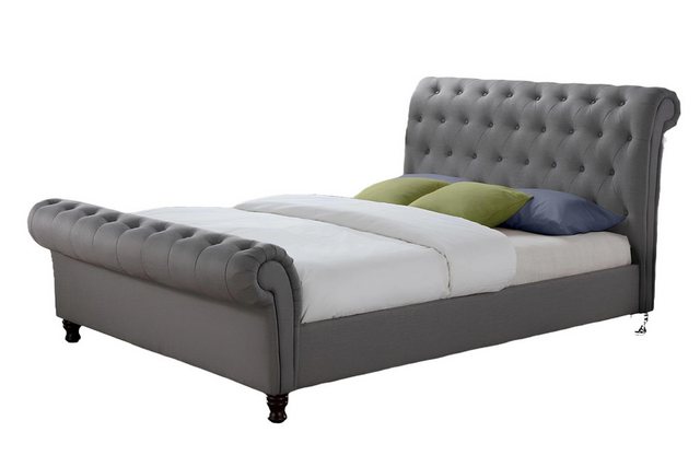 Xlmoebel Bett Traditionelles Design Bett mit Polsterung aus Stoff 140x200cm günstig online kaufen