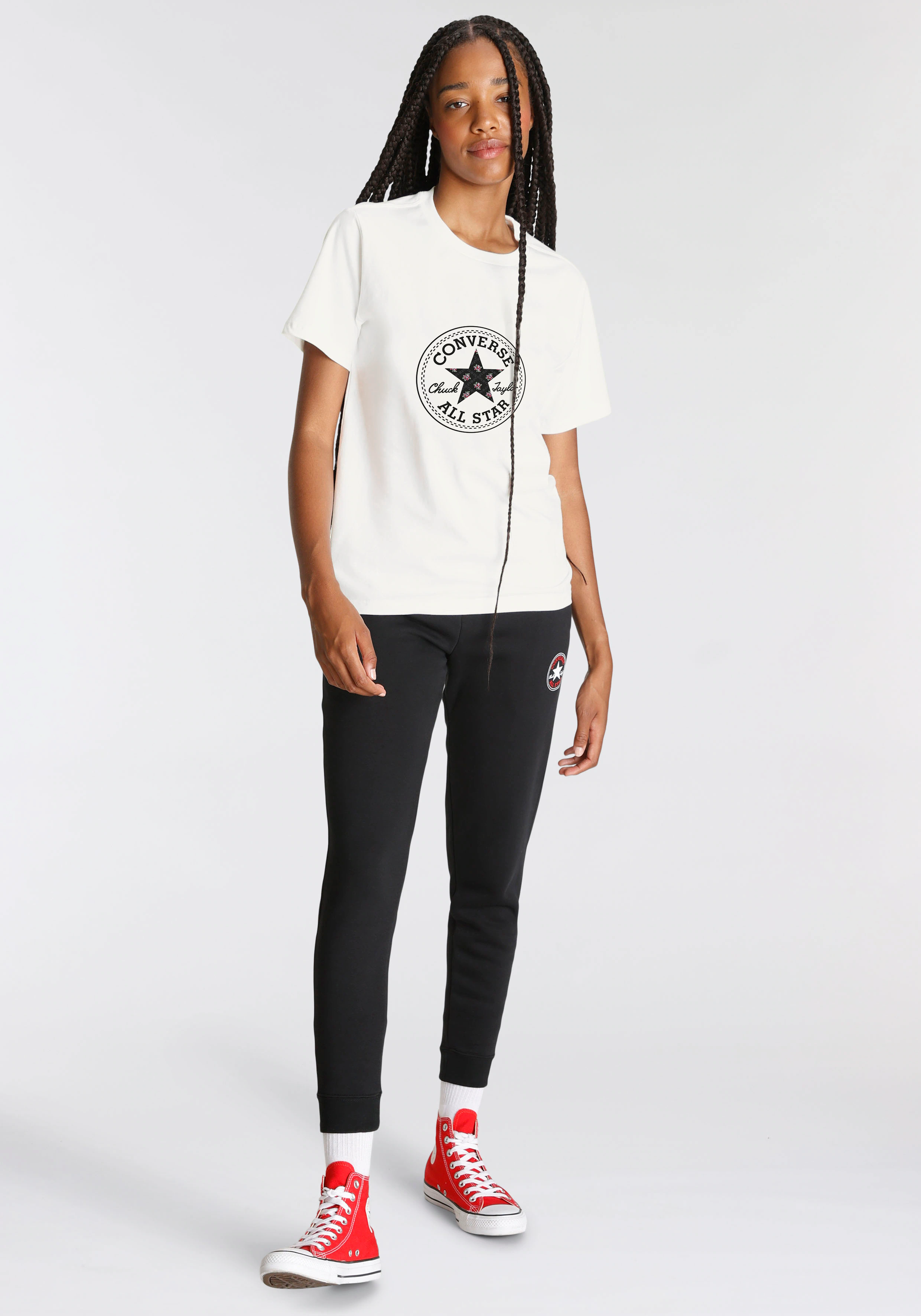 Converse T-Shirt "WOMENS CONVERSE CRAFTED CHUCK TAYLOR T-SHIRT" günstig online kaufen