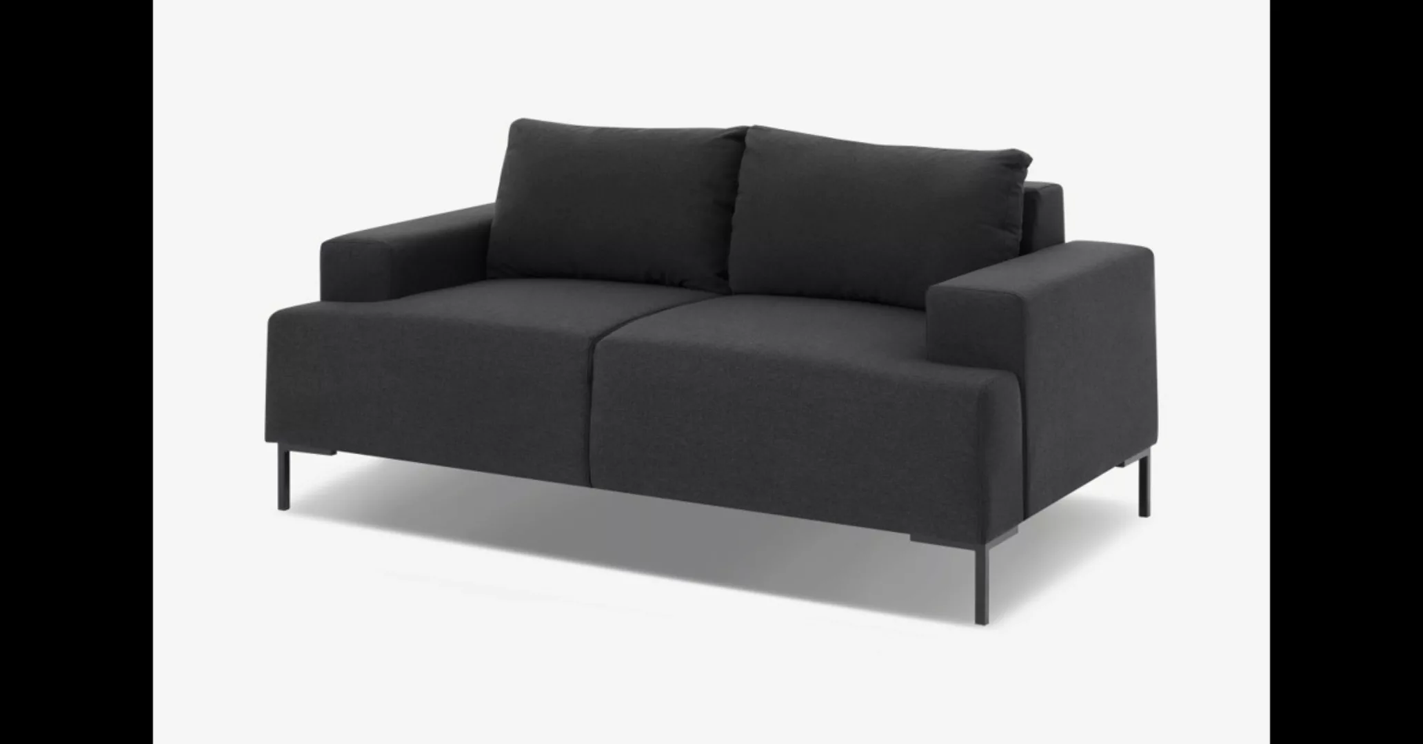Frederik 2-Sitzer Sofa, Sterlinggrau - MADE.com günstig online kaufen