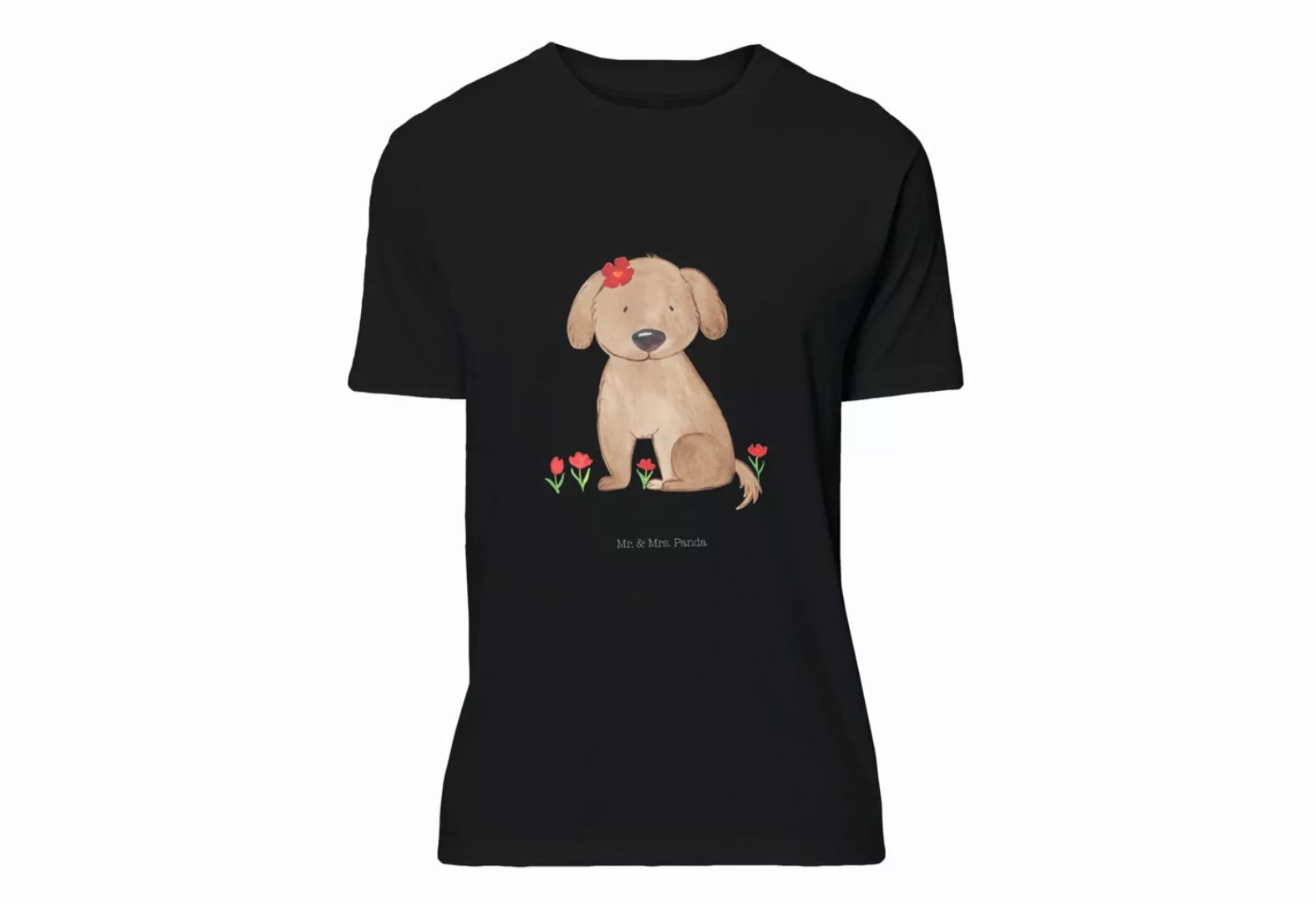 Mr. & Mrs. Panda T-Shirt Hund Hundedame - Schwarz - Geschenk, Sprüche, Hund günstig online kaufen