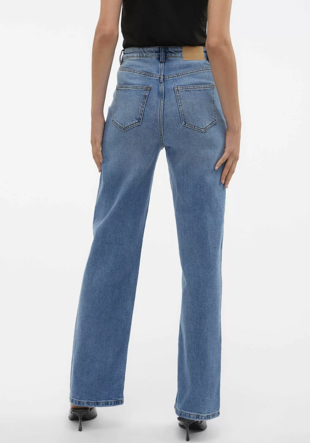 Vero Moda Straight-Jeans VMTESSA HR WIDE JEANS GU3203 NOOS günstig online kaufen