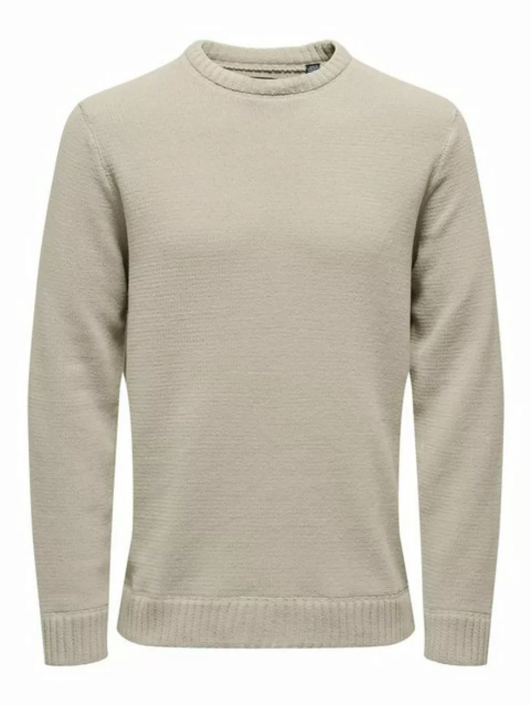 ONLY & SONS Strickpullover Weicher Strick Pullover Rundhals Sweater Grobstr günstig online kaufen