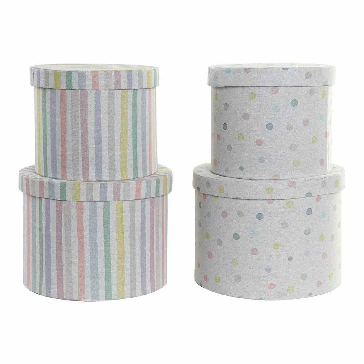 Set Dekorativer Karten Dkd Home Decor Weiß Bunt Polyester Pappe (2 Pcs) günstig online kaufen