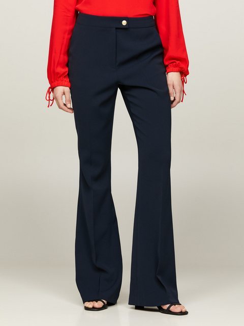 Tommy Hilfiger Webhose "GOLD BUTTON FLARE PANT", mit Bügelfalten günstig online kaufen