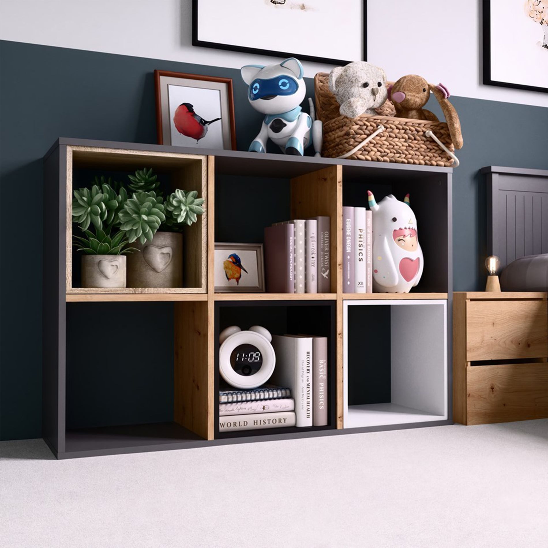 Selsey Standregal MALAX, Regal mit 4, günstig online kaufen