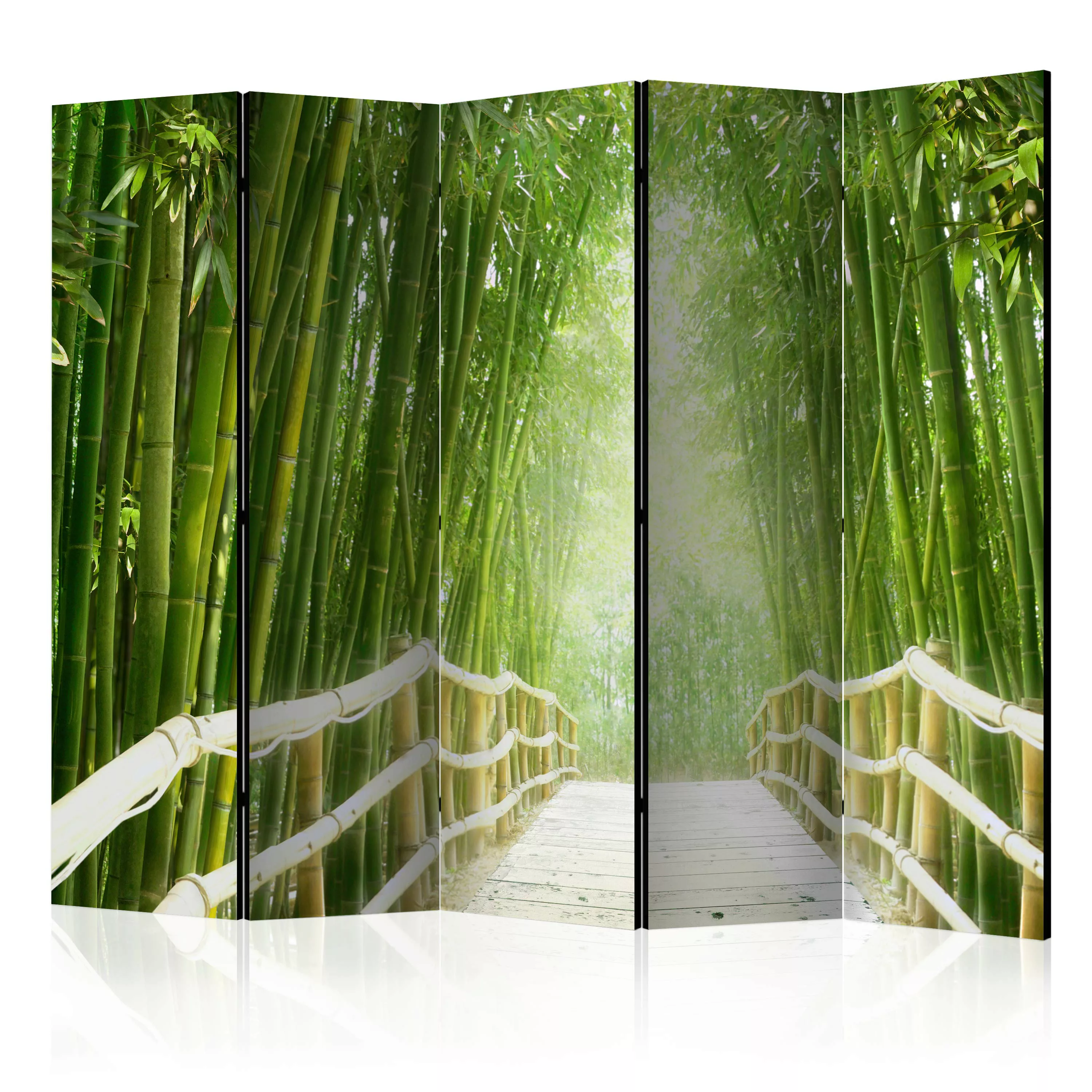 5-teiliges Paravent - Magical World Of Green Ii [room Dividers] günstig online kaufen