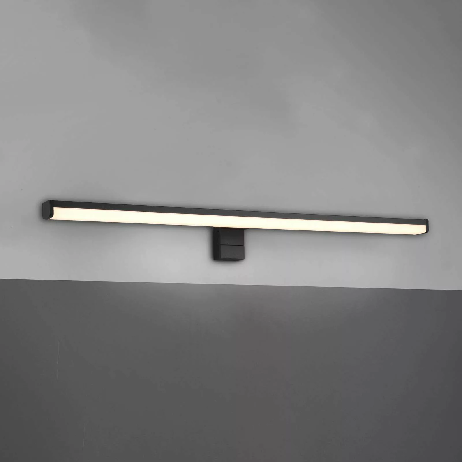 Trio LED-Wandleuchte Lino 60 mm x 600 mm x 105 mm Schwarz Matt günstig online kaufen