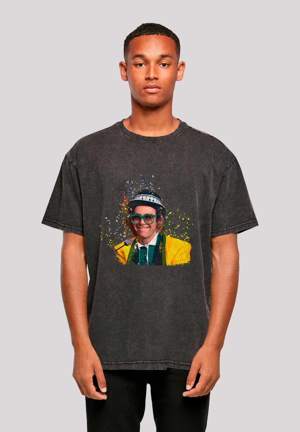 F4NT4STIC T-Shirt "TV Times Elton John At The Piano 1977", Premium Qualität günstig online kaufen