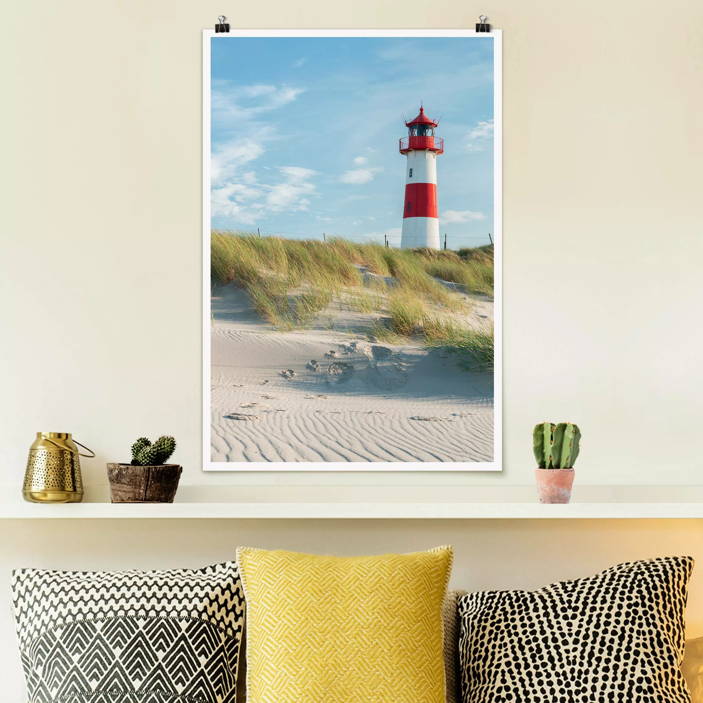 Poster Leuchtturm an der Nordsee günstig online kaufen