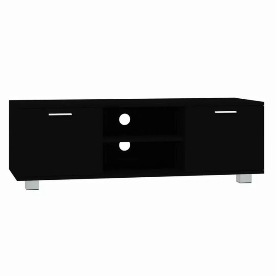 furnicato TV-Schrank Schwarz 120x40,5x35 cm Holzwerkstoff (1-St) günstig online kaufen