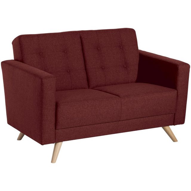 58 aufm Kessel Sofa Sofa 2-Sitzer Karisa Bezug Flachgewebe Buche natur, Spa günstig online kaufen