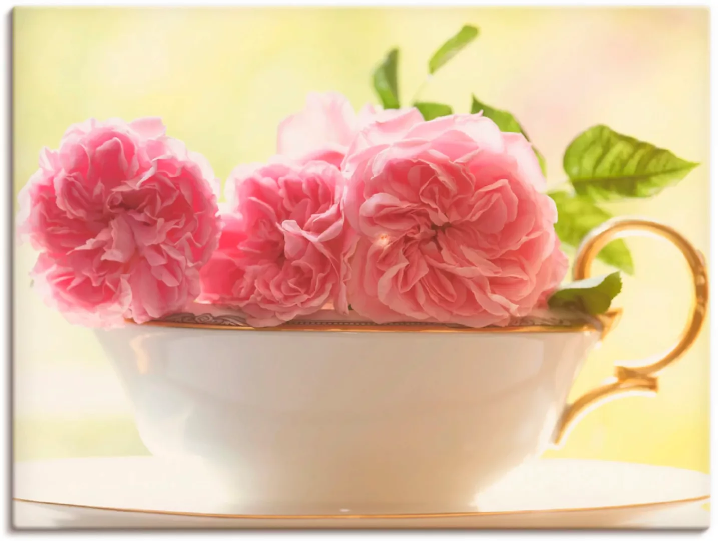 Artland Wandbild »Vintage Rosen«, Blumen, (1 St.), als Leinwandbild, Poster günstig online kaufen