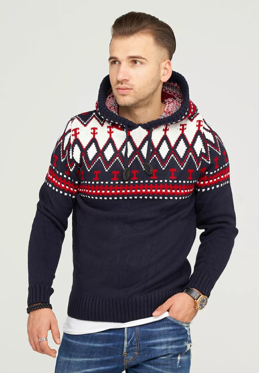 behype Strickpullover "BHCHRIS", im Norweger-Stil günstig online kaufen