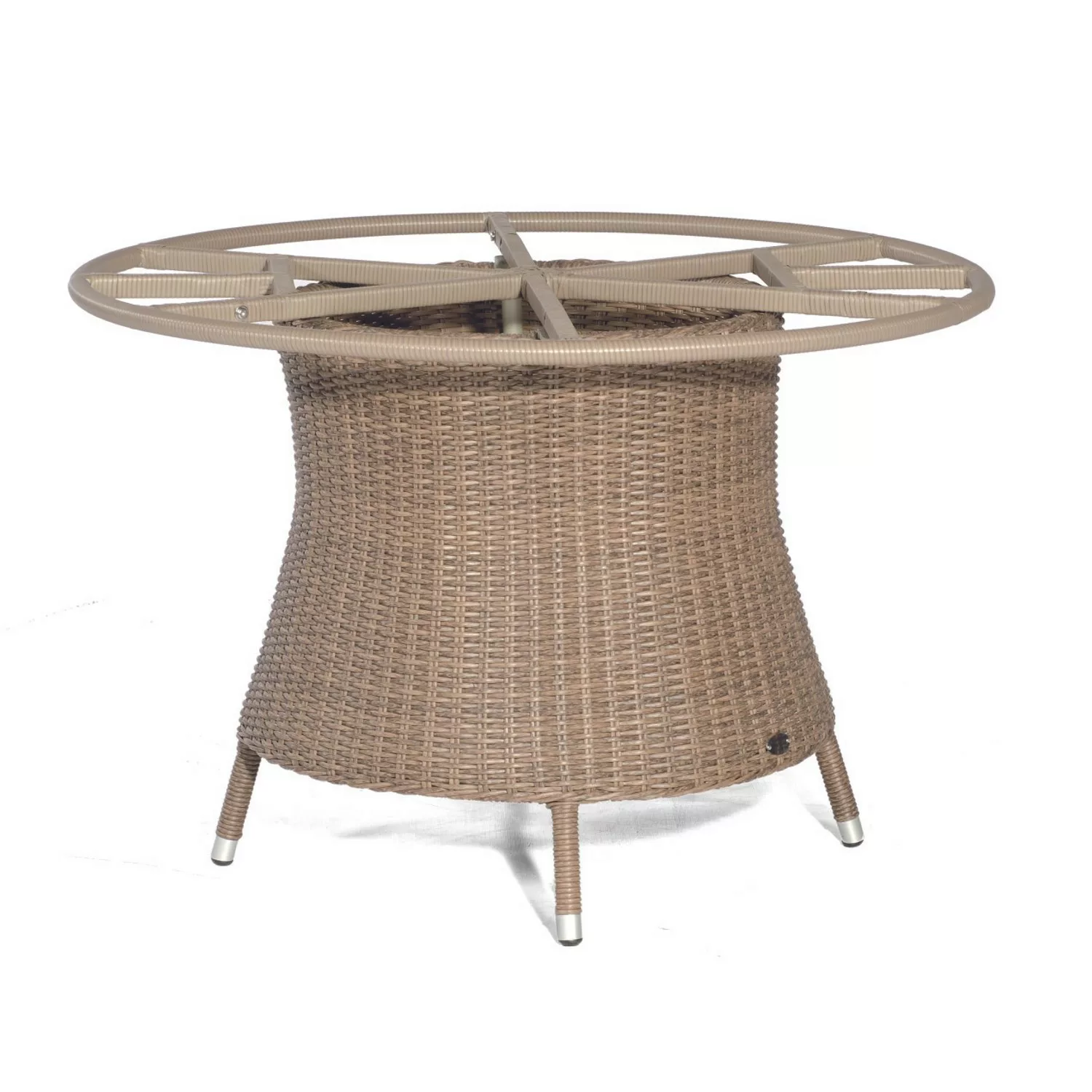 Natur24 Base-Polyrattan Tischgestell Aluminium Rustic-stream günstig online kaufen