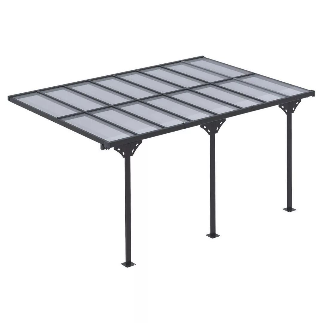 Outsunny Pavillon grau Aluminium B/H/L: ca. 302x250x435 cm günstig online kaufen