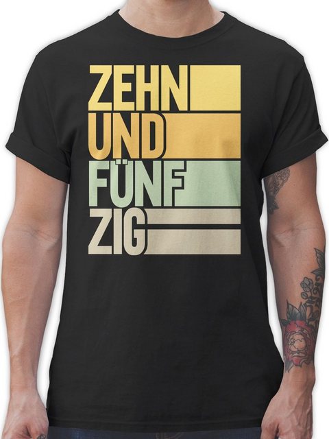 Shirtracer T-Shirt Zehnundfünfzig 60. Geburtstag günstig online kaufen