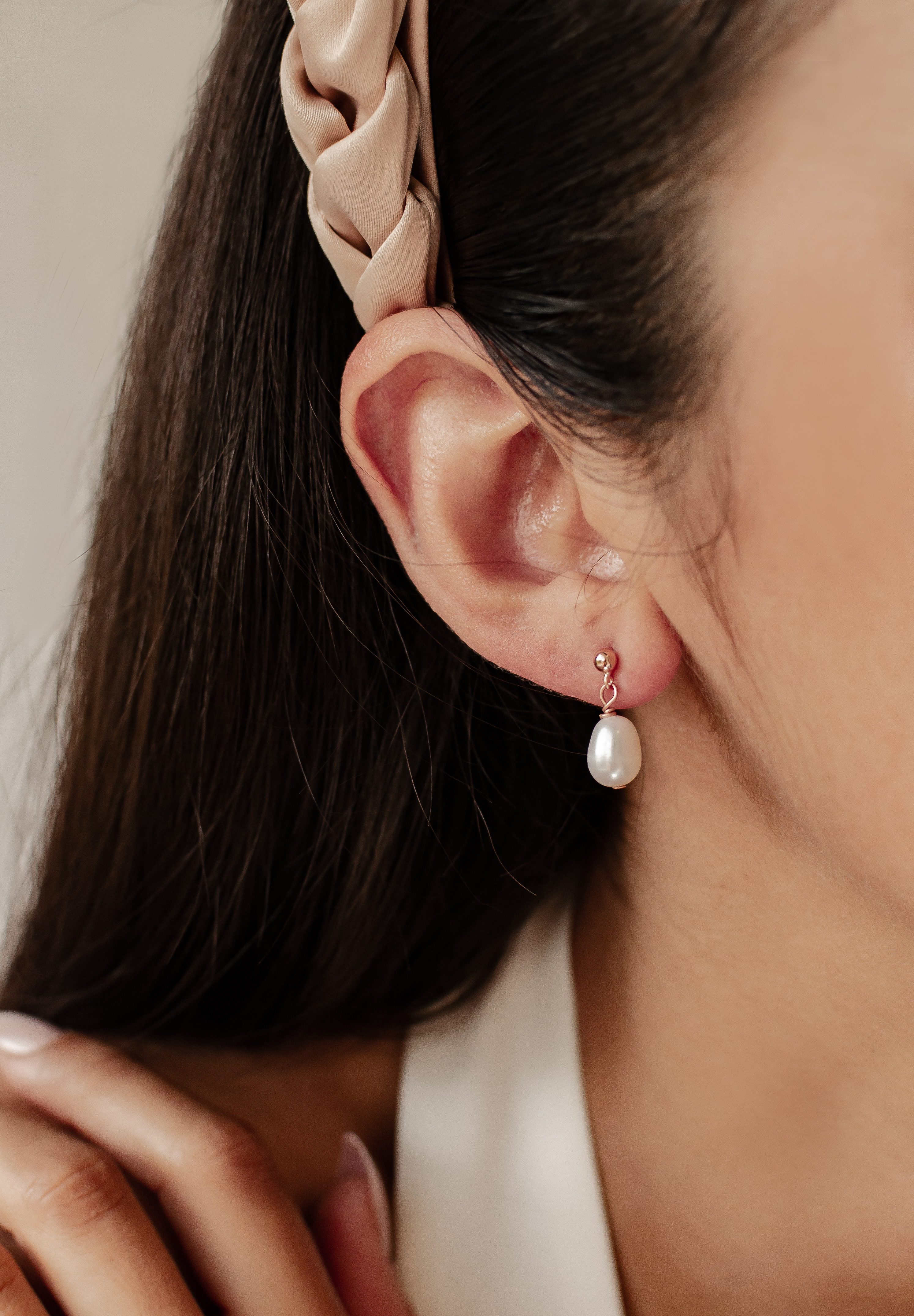 Hey Happiness Perlenohrringe Damen Tropfen, Ohrstecker günstig online kaufen